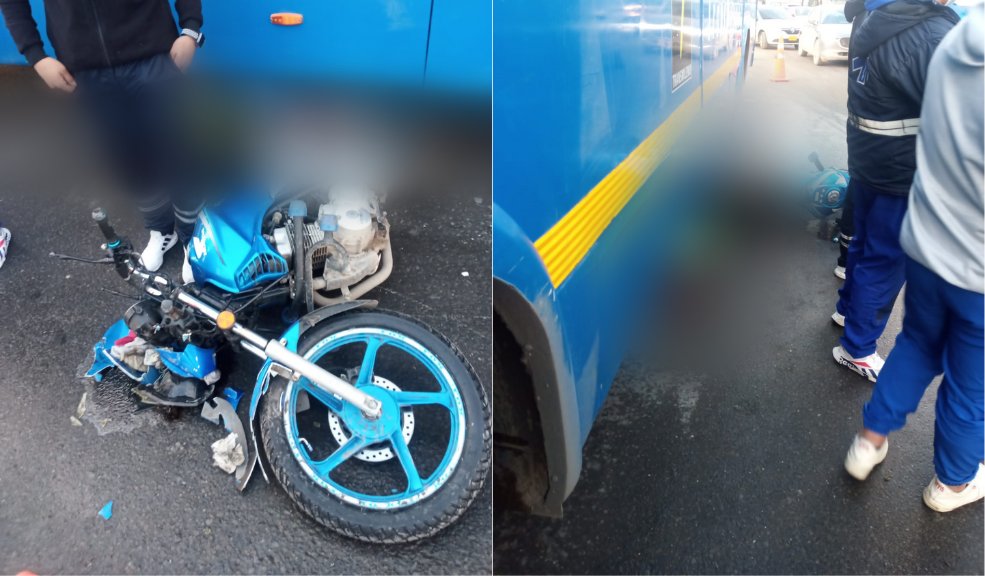 Accidente fatal: motociclista perdió la vida en Fontibón El accidente se dio entre un bus del SITP y el motociclista, aún se desconoce cómo ocurrieron exactamente los hechos. Unidades de criminalística llegaron al lugar para hacer el respectivo levantamiento.