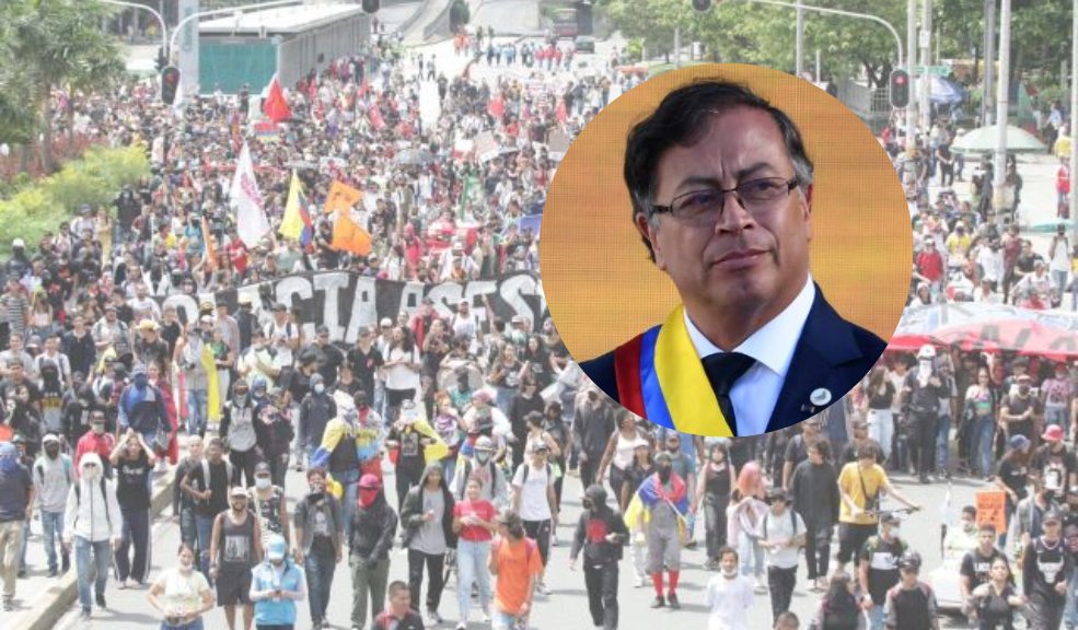 Nueva jornada de marchas convocadas por seguidores de Petro Este martes 15 de noviembre arrancó una nueva jornada de marchas en el país, pues el presidente Gustavo Petro cumple 100 días en su mandato y sus simpatizantes salen a las calles a mostrar nuevamente su apoyo.