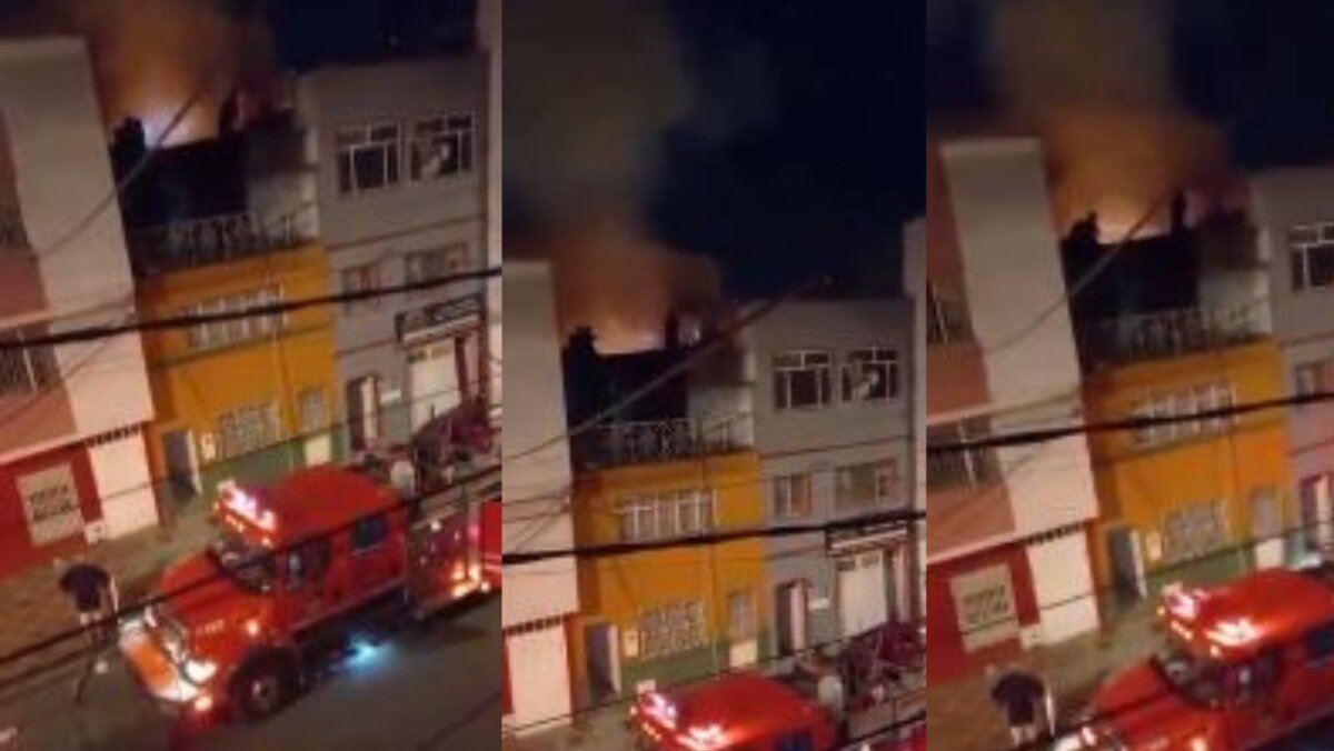 Incendio en el 12 de octubre dejó a familias sin nada Un terrible incendio se generó en la madrugada de este miércoles en dos fábricas del barrio 12 de octubre, en la localidad de Barrios Unidos. El cuerpo de Bomberos desde que se presentó la emergencia intenta apagar las llamas con ayuda de ocho máquinas.