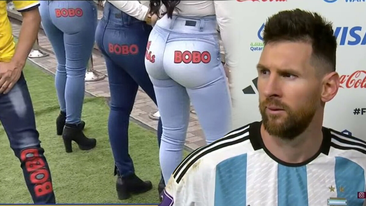 Sacan jeans levantacola con "Qué bobo" de Messi