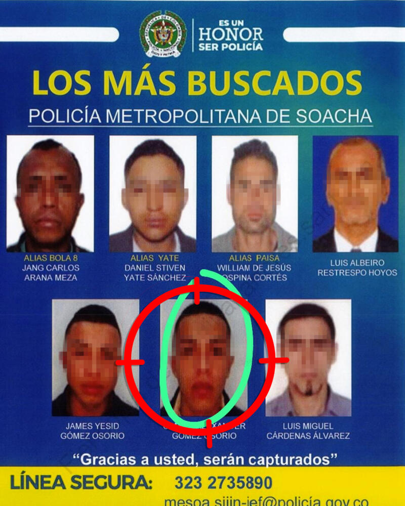 Capturaron a peligroso delincuente de Soacha: se le acusa de homicidio Las autoridades lograron la captura de Camilo Alexander Gómez Osorio, un peligroso delincuente del municipio de Soacha.