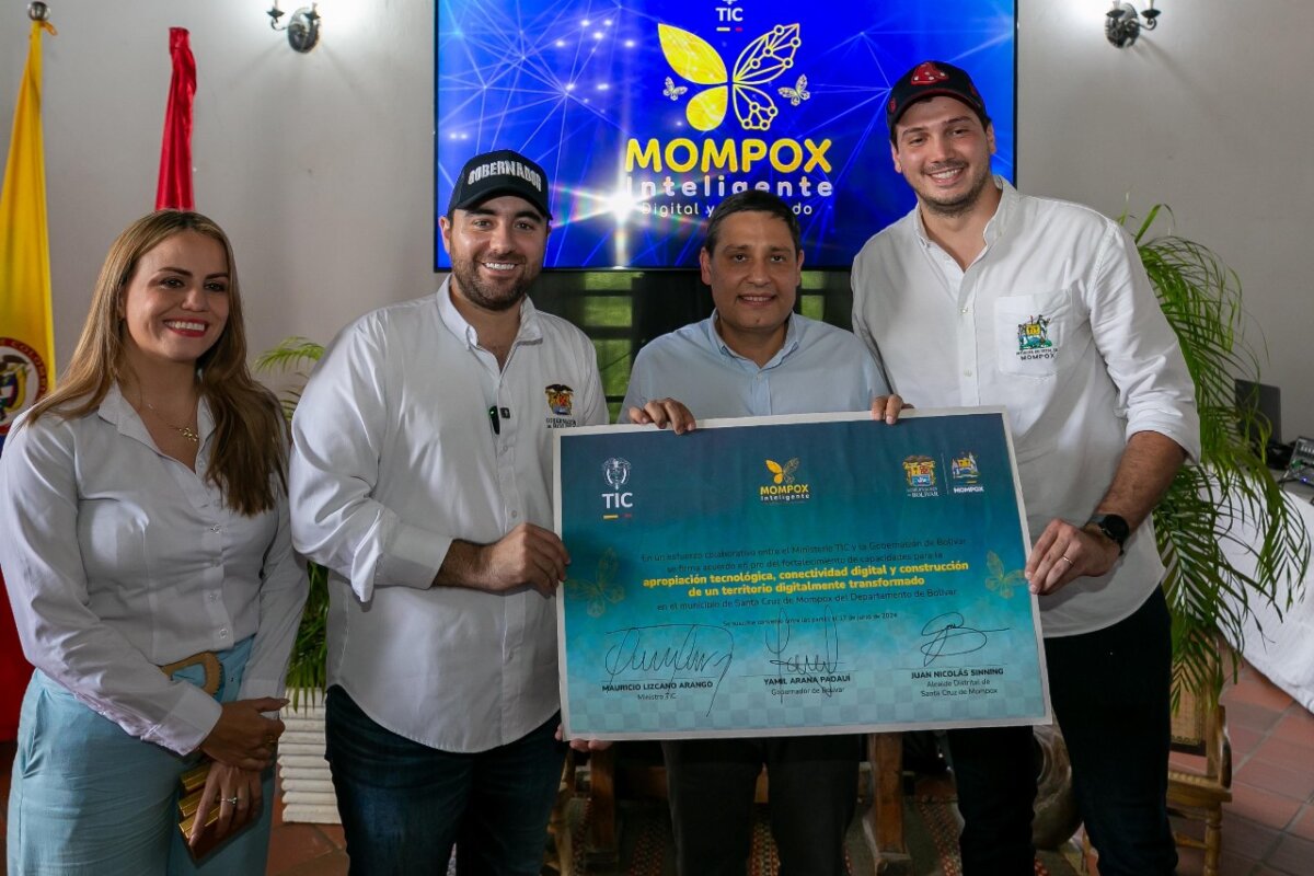 La tecnología en Mompox será lo último en guarachas MinTic puso en marcha el proyecto ‘Mompox Inteligente, Digital y Conectado’, con el cual se busca que el territorio tenga un desarrollo tecnológico que potencie el turismo y el agro. Le contamos de qué se trata.