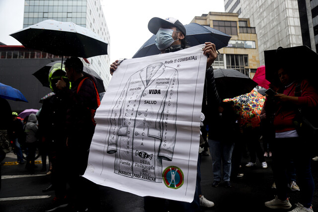 Ruta de la manifestación de profesores este miércoles en Bogotá A partir de este miércoles, Fecode iniciará un paro en diferentes puntos del país para protestar por la ley estatutaria de educación. Le contamos cuál será la ruta de la movilización de los profesores y su punto de encuentro.