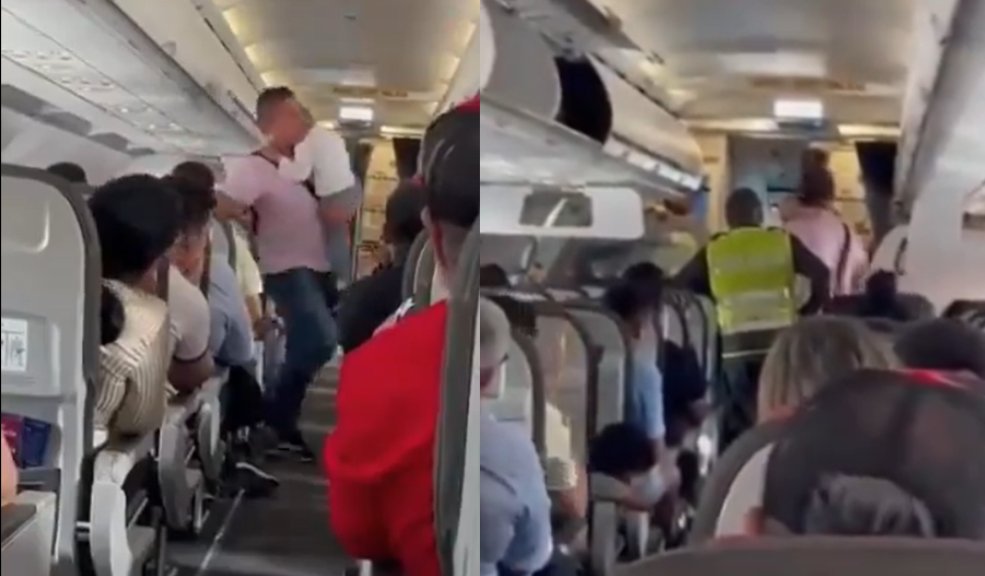 ¡Por un malcriado! Un vuelo tuvo un retraso por un niño que no se quiso sentar para el despegue En el video se ve la frustración de los demás pasajeros con el papá del niño por no encargarse de la situación.