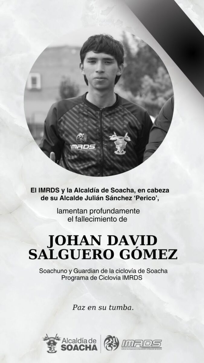 Buscan al asesino de Jhoan en Soacha En un inmenso dolor se encuentran sumidos los familiares de Jhoan David Salguero Gómez, un joven de tan solo 19 años al que el pasado 3 de julio le segaron su vida en el municipio de Soacha. Los dolientes claman para que el asesino y su cómplice respondan ante la justicia.