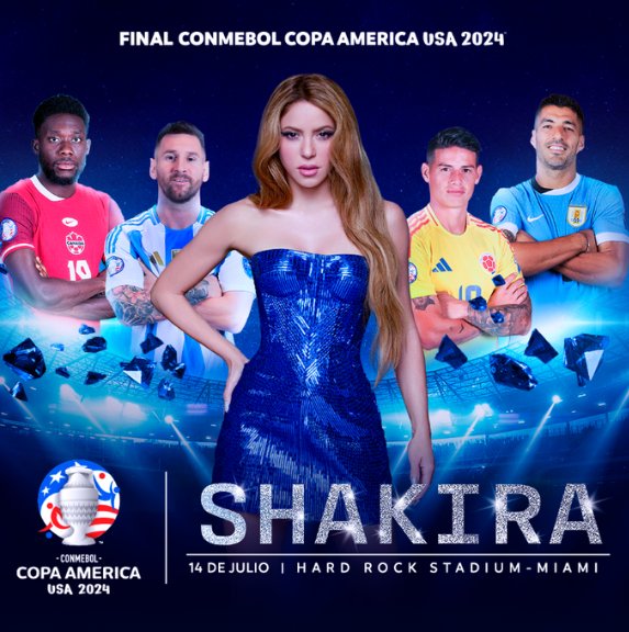 Shakira va a cantar en la final de la Copa América Con unas palabras llenas de admiración, el presidente de la Conmebol confirmó la participación de Shakira en la final de la Copa América que se jugará este domingo.