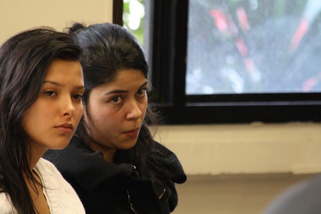 Laura Moreno y Jessy Quintero fueron pilladas en Madrid poco antes de audiencia en caso Colmenares Las dos mujeres fueron vistas en lujoso bar de Madrid, España.