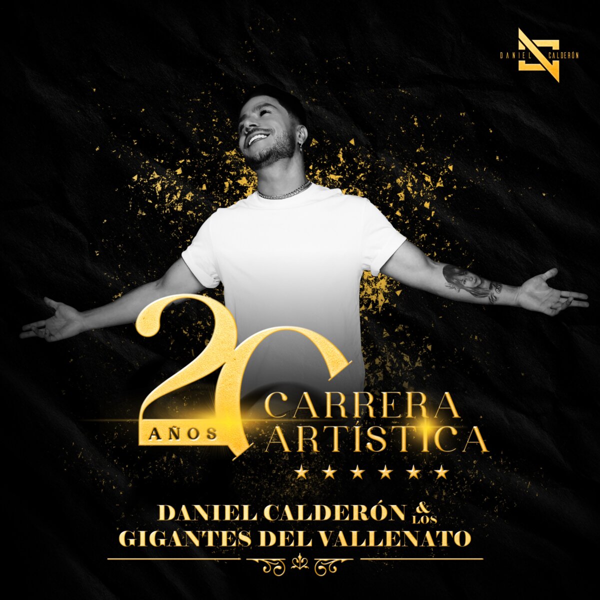 Daniel Calderón celebra 20 años de carrera musical con un nuevo disco tributo Daniel Calderón celebra dos décadas de carrera musical con el lanzamiento de su más reciente material discográfico.