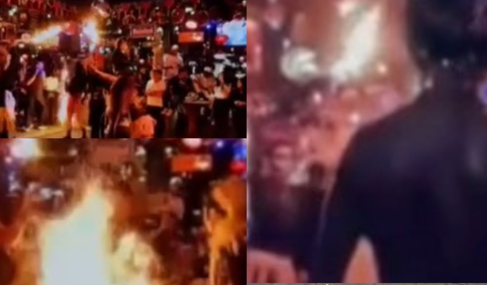 Sale a la luz video del momento en el que bailarina sufre accidente en Andrés Carne de Res #IMPACTANTE. Momento en el que la joven bailarina Laura Daniela Villamil se prende en llamas en medio de un espectáculo en el Andrés Carne de Res de Chía. Laura Daniela se encuejtra en estado crítico en un hop. con quemaduras de segundo y tercer grado en casi el 80% de su cuerpo. https://t.co/tNBtLBtv0o pic.twitter.com/YSh6Ue2UKc