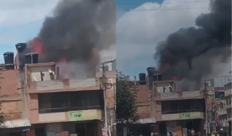 ÚLTIMA HORA: se presenta incendio en una casa de Soacha A esta hora se registra un fuerte incendio en el barrio Rincón de Santa Fe, en límites entre Bosa y Soacha.