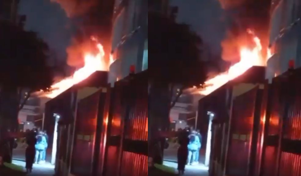 Bomberos atendieron fuerte incendio en edificio del norte de Bogotá El incendio se registró en la localidad de Usaquén.