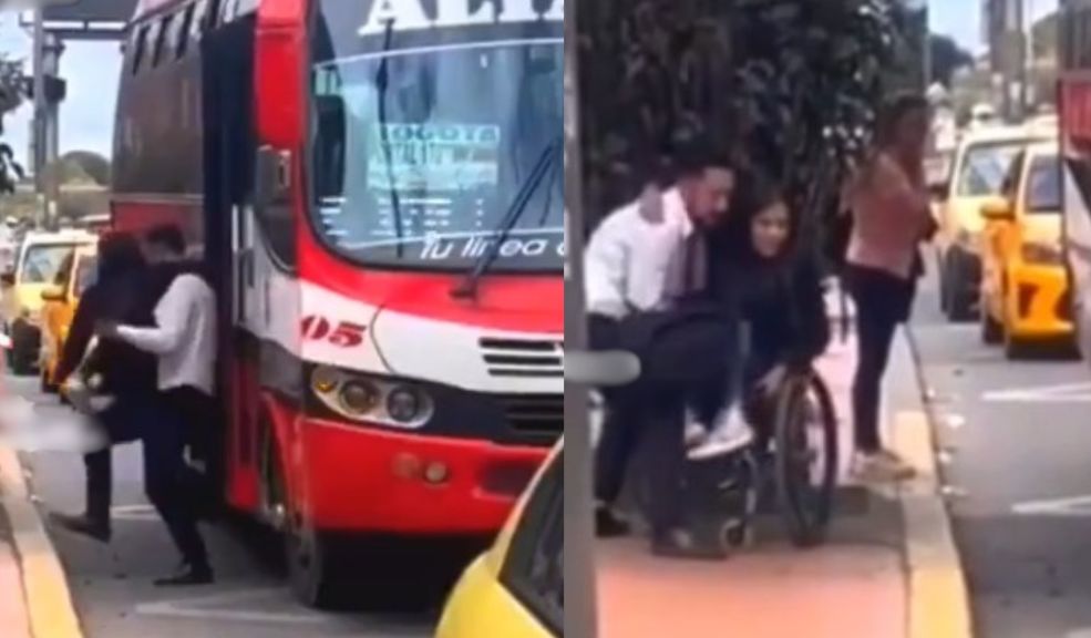 EN VIDEO: Emotivo gesto de conductor que ayudó a pasajera con discapacidad A través de redes sociales se conoció un conmovedor video que muestra el momento en el que un conductor de un bus intermunicipal de la empresa Alianza, que se movilizaba por Bogotá, ayuda a una de sus pasajeras en estado de discapacidad.