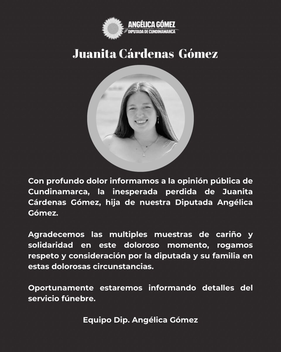 Esta sería la razón por la que el Tren de la Sabana arrolló a Juanita: habló madre de la joven Angélica Gómez, diputa de Cundinamarca y mamá de Juanita, aclaró la razón del trágico accidente que dejó sin vida a la joven de 22 años.