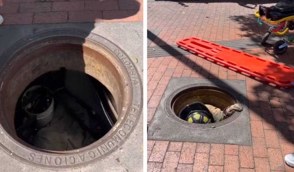 Rescatan a habitante de calle que vive en una alcantarilla de Bogotá: estaba agonizando Todo el proceso de rescate de este reconocido habitante de calle quedó documentado. Los Bomberos tuvieron que auxiliarlo.