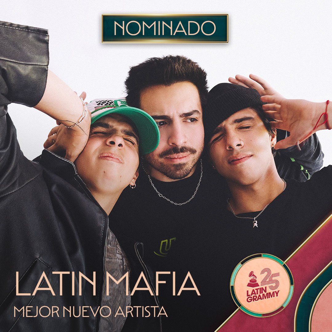 Latin Mafia conquista los Latin Grammy La agrupación Latin Mafia, conformada por los hermanos Emilio, Milton y Mike de la Rosa, ha sido nominada en la categoría de 'Mejor Nuevo Artista' en los Latin Grammy 2024. Este reconocimiento llega en un momento clave para la banda, que ha cautivado al público con su fusión única de sonidos urbanos y tradiciones mexicanas.