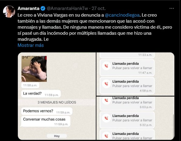 Amaranta Hank publicó explosivos chats con el exviceministro del Interior, Diego Cancino Hank se pronunció en sus redes sociales revelando unas capturas de pantalla donde aparece hablando con Cancino.