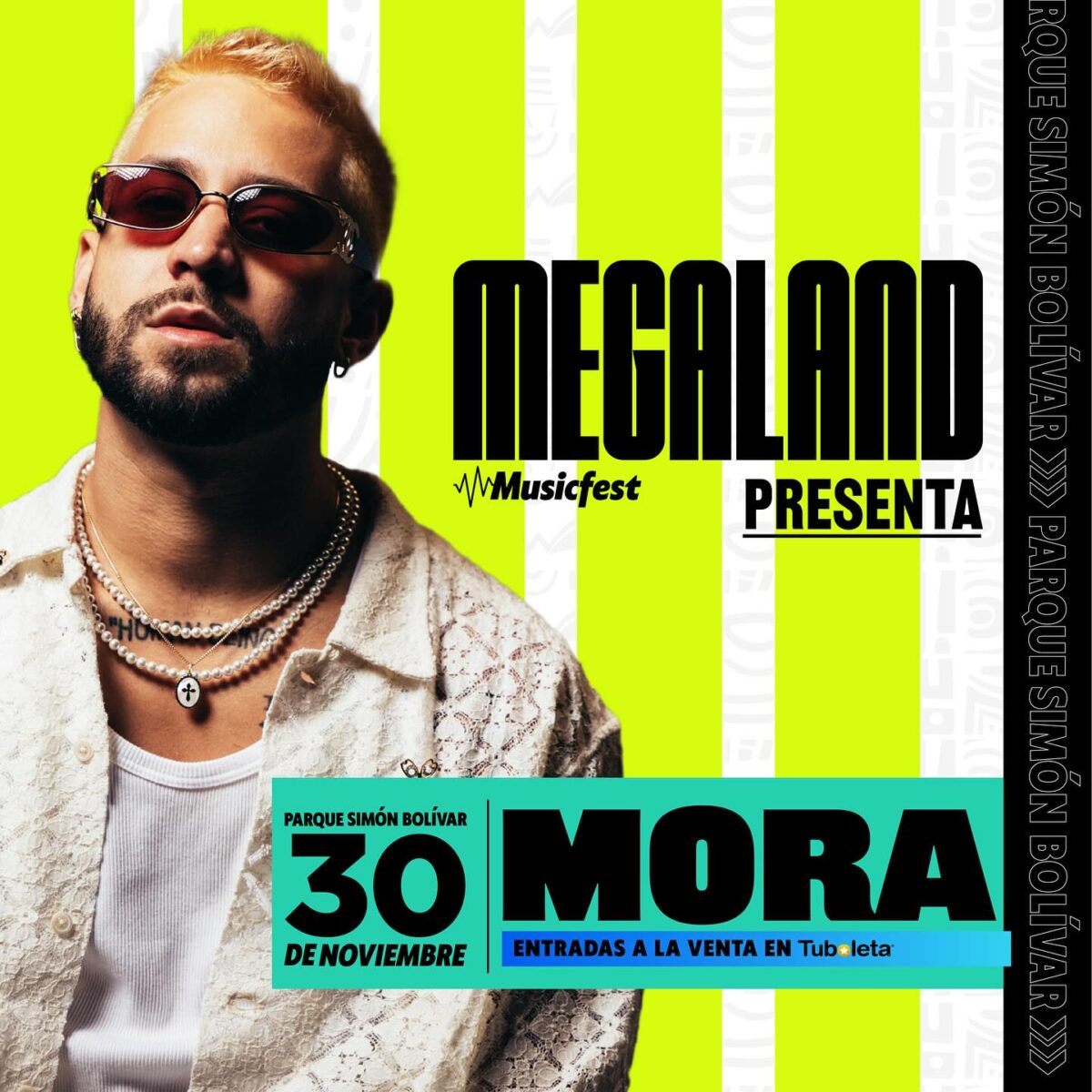 ¡Confirmado!: Mora y Beéle estarán en el Megaland Musicfest El festival, que se llevará a cabo el 30 de noviembre en el Parque Simón Bolívar, ha reunido un cartel que no deja de sorprender.