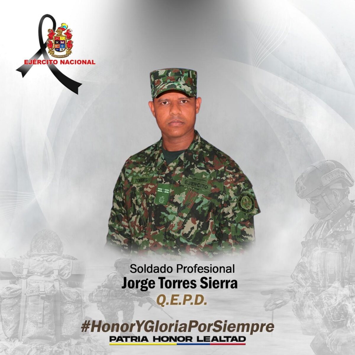 Soldado fue asesinado en Norte de Santander durante un plan pistola del ELN El soldado Torres Sierra, quien estaba adscrito al Batallón de Despliegue Rápido Número 8, presuntamente fue atacado cuando se encontraba de Centinela.