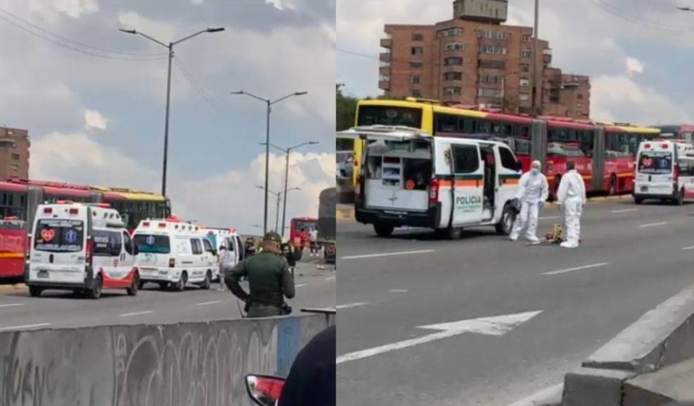 Fatal accidente entre un camión y dos motociclistas en la Avenida NQS Hay una gran congestión en la avenida NQS con calle 25 debido a un accidente de tránsito que dejó sin vida a dos motociclistas.